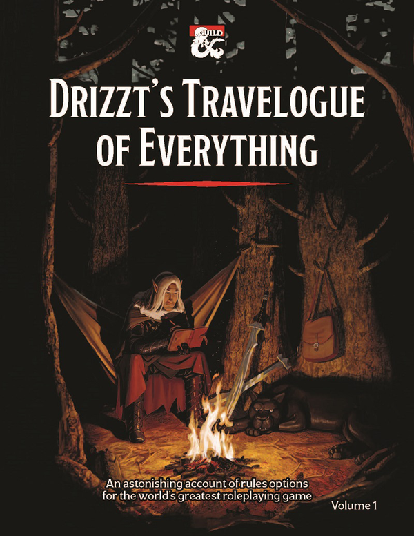 Drizzt’s Travelogue of Everything is a massive collaboration of DMs Guild creators that includes over two dozen subclasses, a new class, over 50 magic items, GM advice, and trap-focused narrative encounters. Also available as print-on-demand.